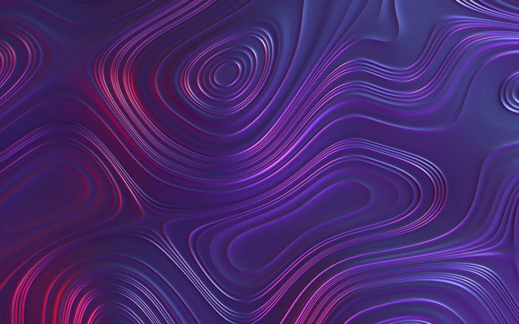 Wavy Elegance: A 4K Wallpaper of Violet Liquid and Abstract Waves Textures