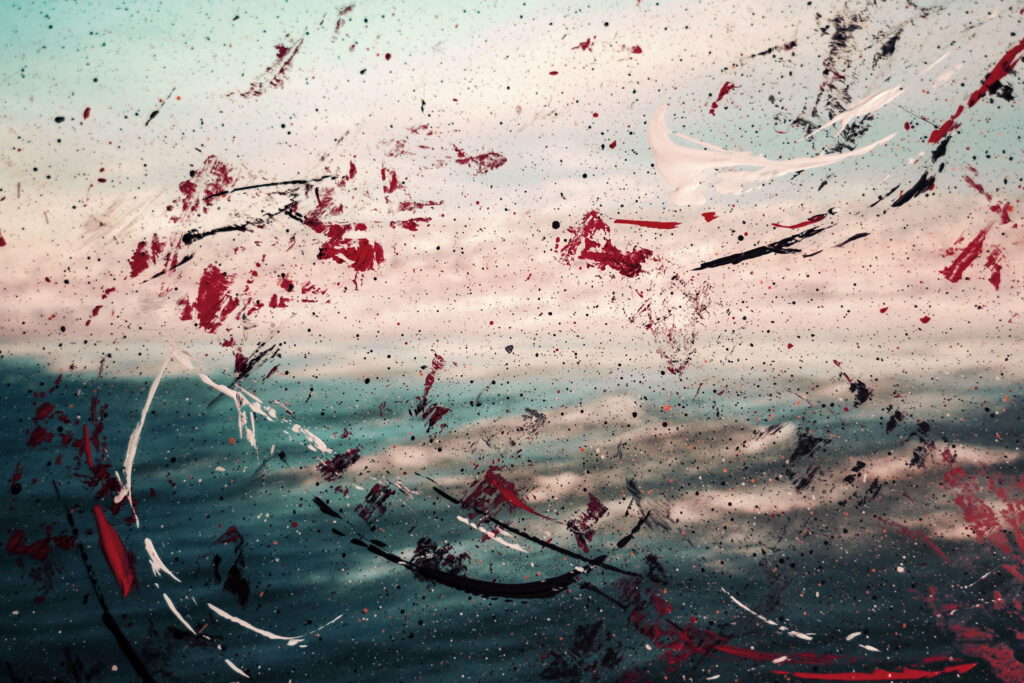 Vivid Abstractions: Watercolor Stains and Splashes in a 4K Wallpaper Backdrop