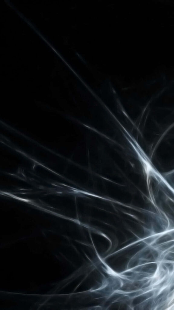 Elegant White Smoke Wallpaper on Black Background - HD Visual Appeal