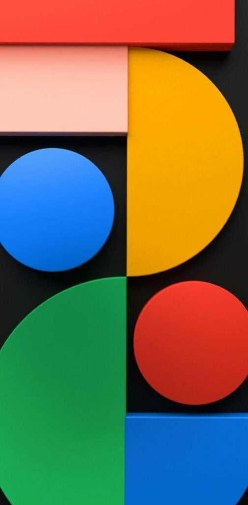 Colorful Google Logo-inspired Shapes Adorn Android 11 Wallpaper