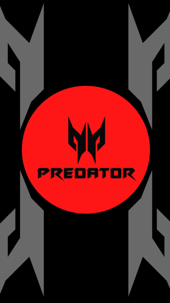 Crimson Ambitions: Unleashing Acer Predator's Gaming Prowess in Stylish Black-on-Red Wallpaper