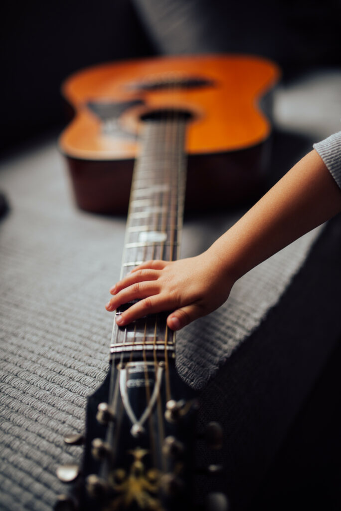 Acoustic Guitar Wallpaper: Fretboard Focus & Creative Connection