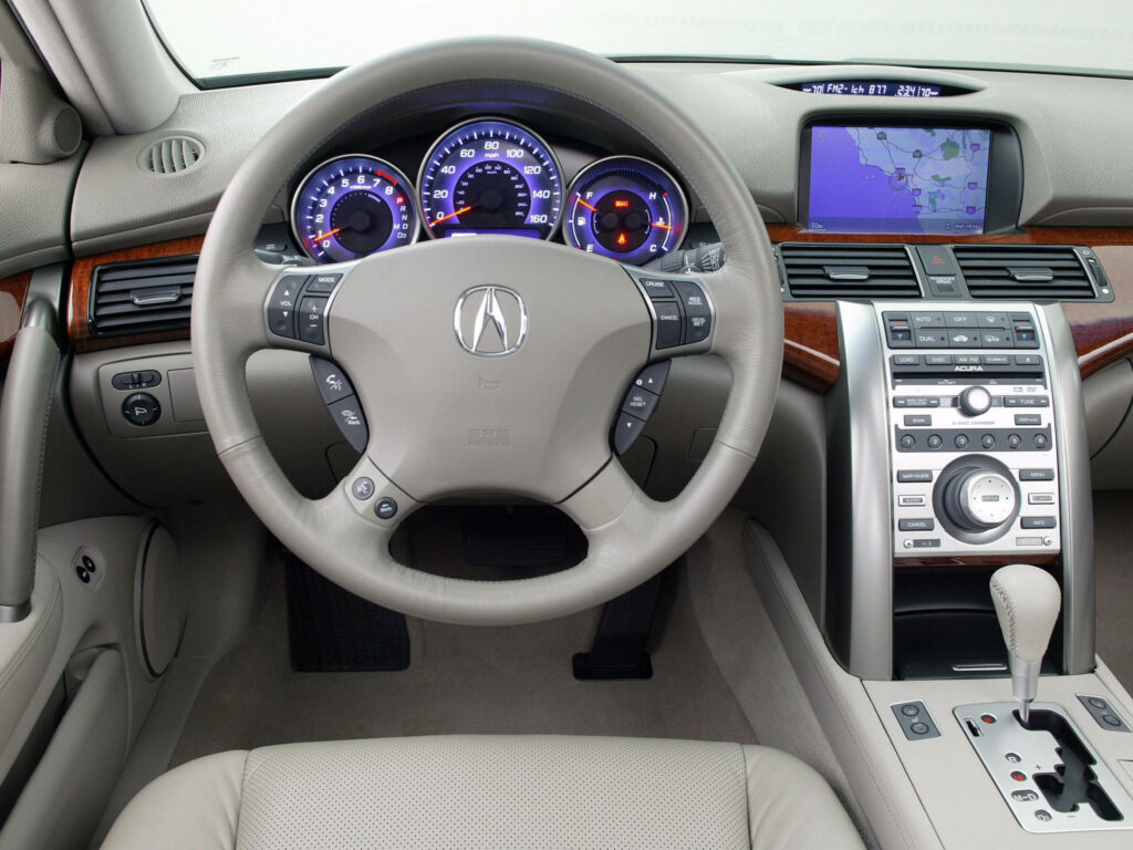 Luxury Acura RL Interior: Sleek Dashboard & Premium Materials Wallpaper