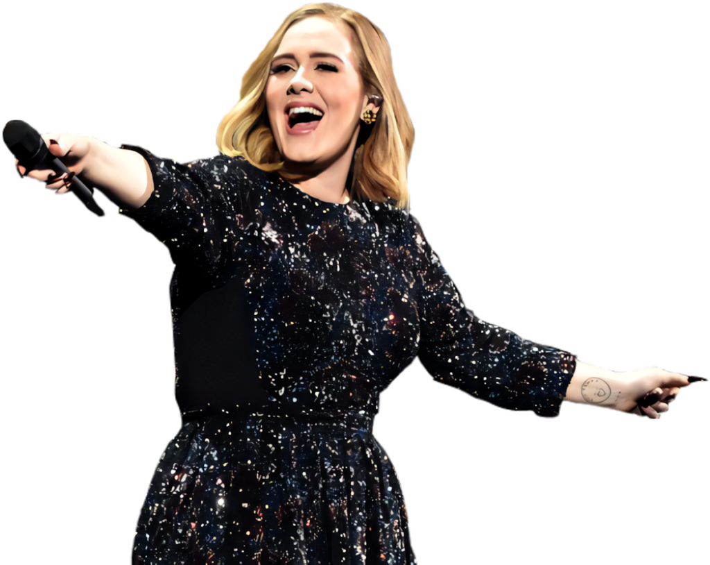 Stunning Adele Performance Wallpaper: Powerful Stage Presence & Sparkle