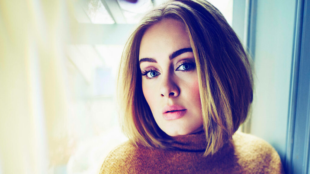 Adele's Stunning Short Hair Photoshoot: Sophisticated Style Wallpaper