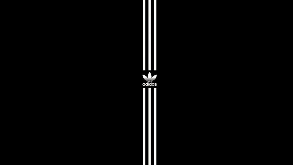 Adidas Stripes Logo Wallpaper: A Sleek and Minimalist Design for Sporty Vibes