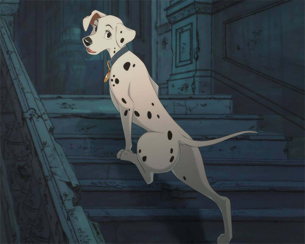 Dalmatians Unleashed: A Delightful Gathering of 101 Cheerful Pups Wallpaper