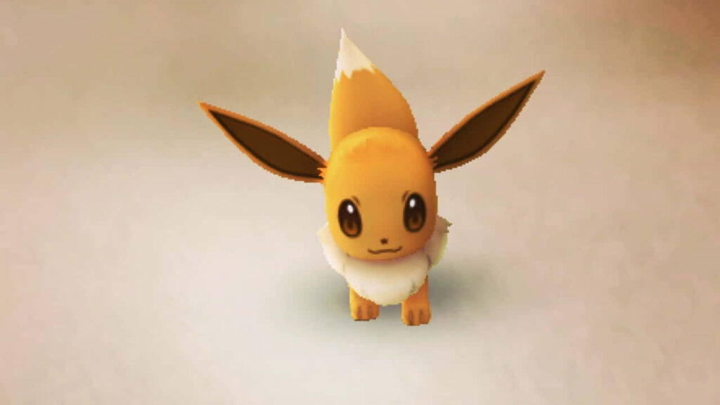 Adorable 3D Eevee Wallpaper for Pokémon Fans