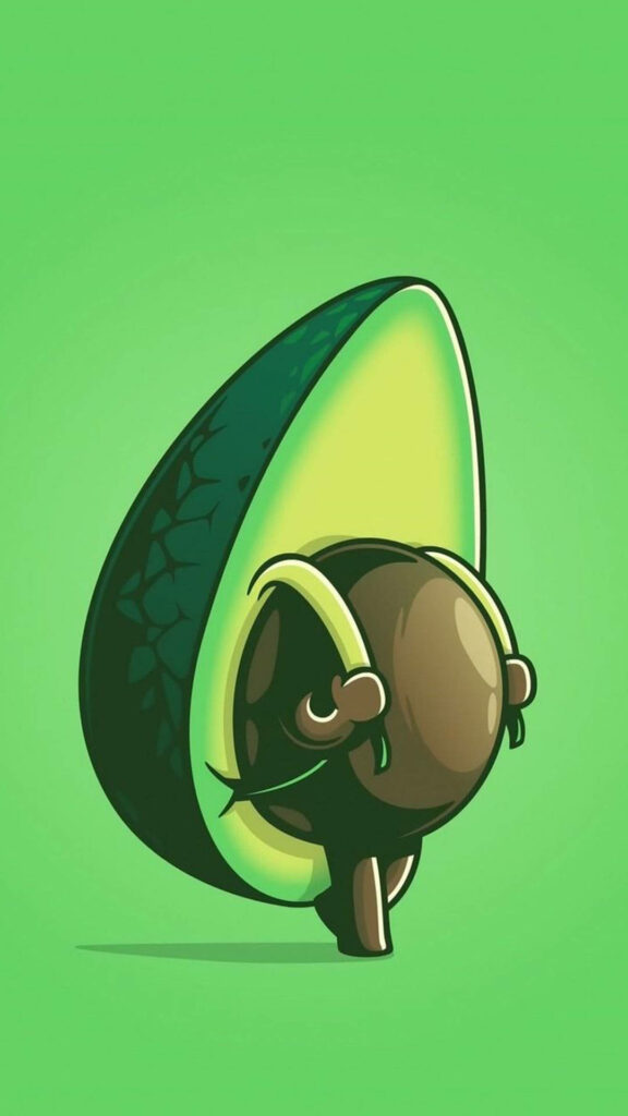 Adorable Avocado Adventure: A Seed on a Delicious Journey Wallpaper