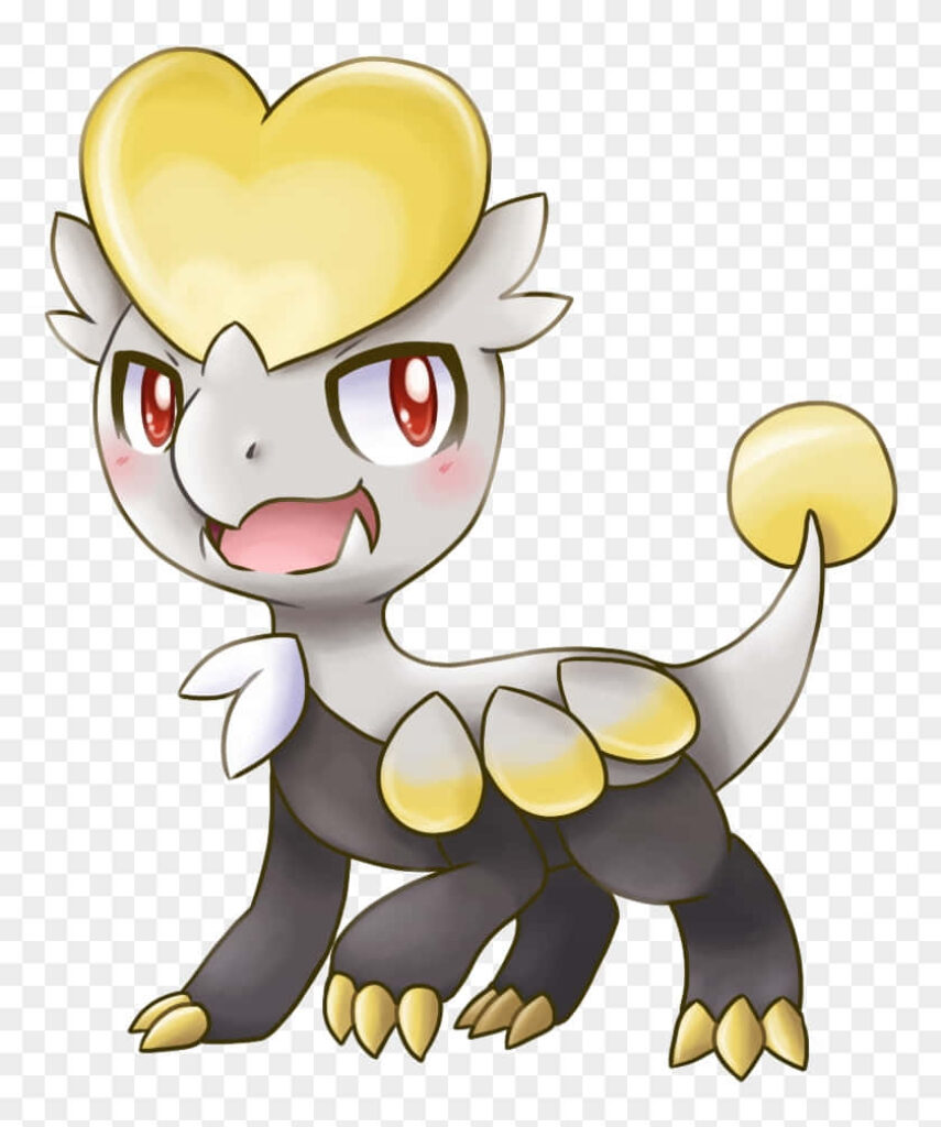 Adorable Animated Creature Wallpaper with Heart Marking on Transparent
