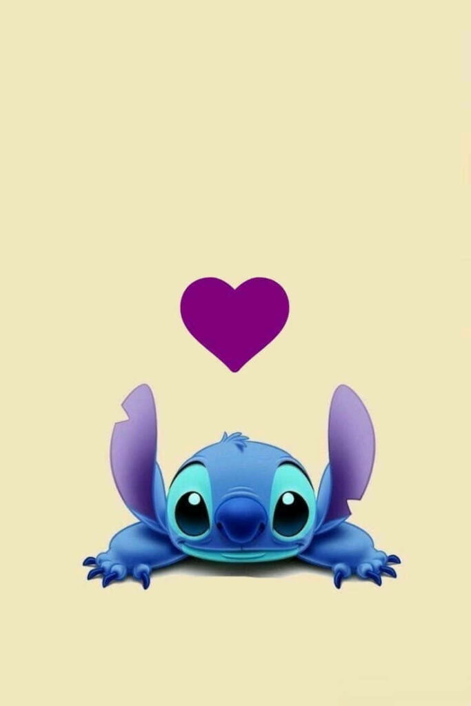 Disney Delight: Transform Your Walls with Adorable Baby Stitch Wallpaper!