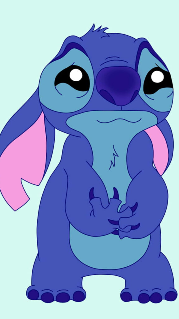 Charming Blue Alien Wallpaper: Adorable Character for Your Screen