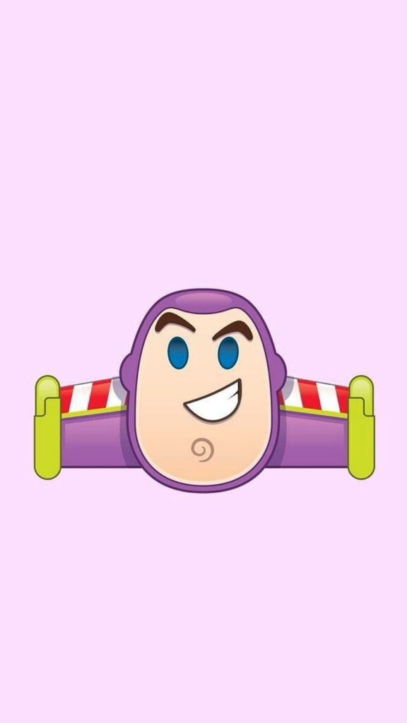 Adorable Buzz Lightyear Minimalist Digital Art Wallpaper Background