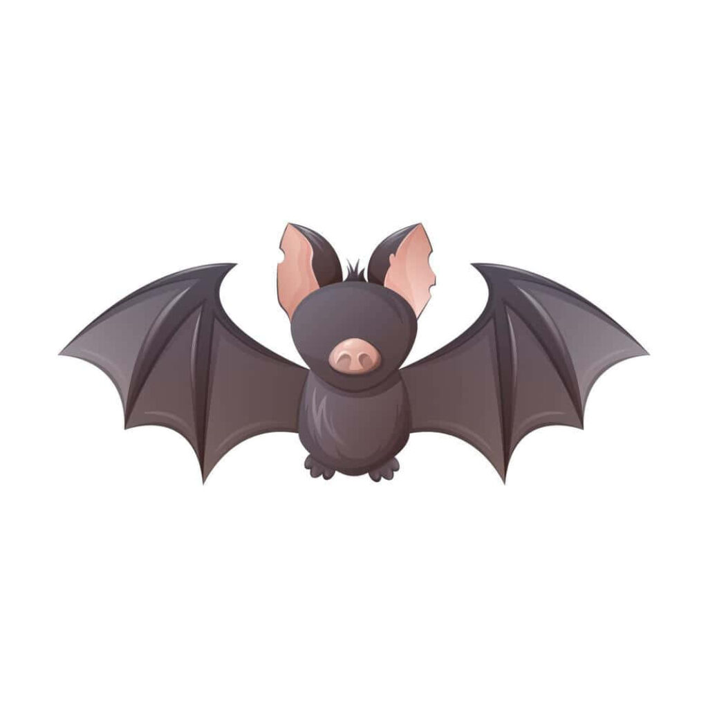 Whimsical Cartoon Bat Wallpaper: Cute Design for Fun Digital Background