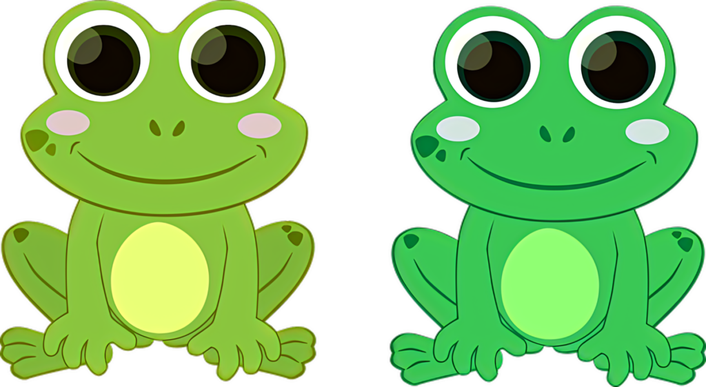 Playful Cartoon Frogs Wallpaper for Whimsical Decor