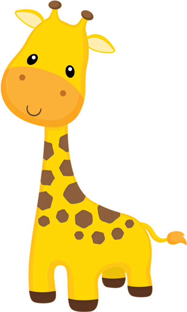 Cheerful Cartoon Giraffe Wallpaper: Whimsical Design for Your Device