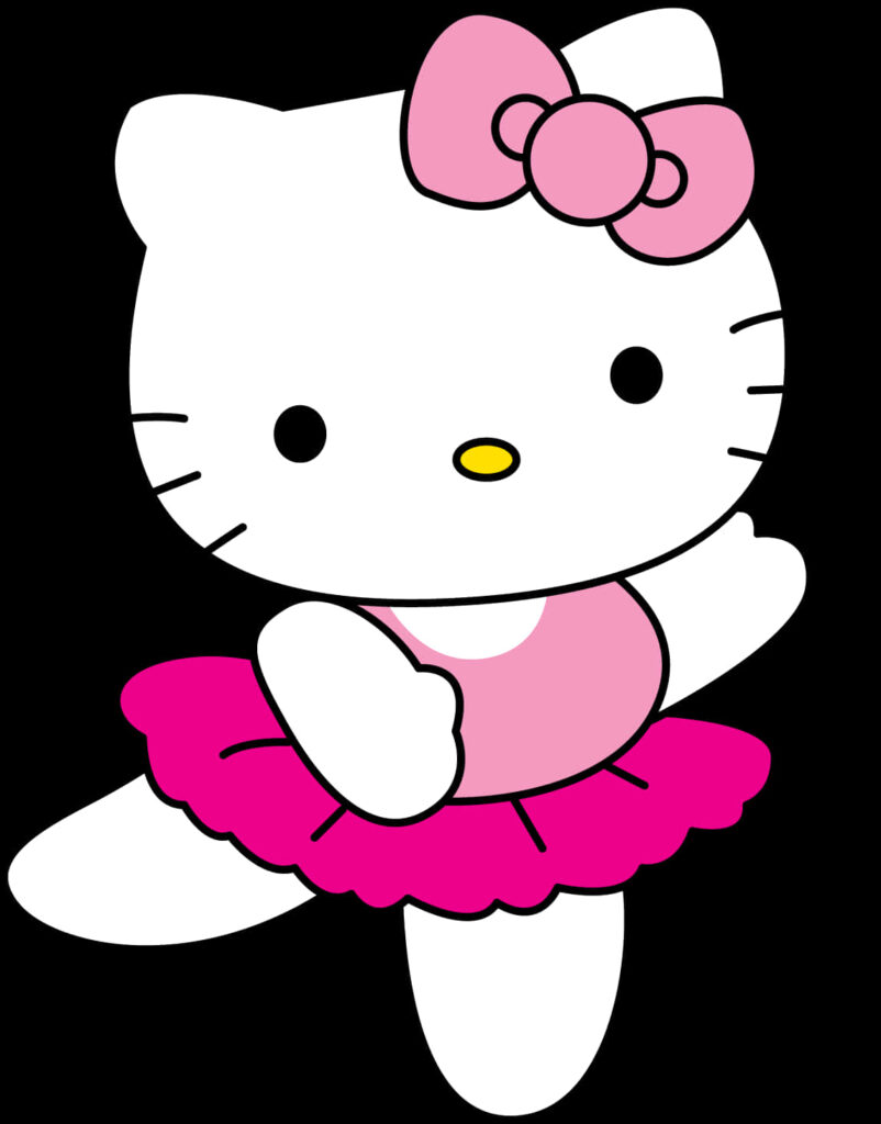 Adorable Cat Ballerina Wallpaper - Cute Design for Stylish Fans