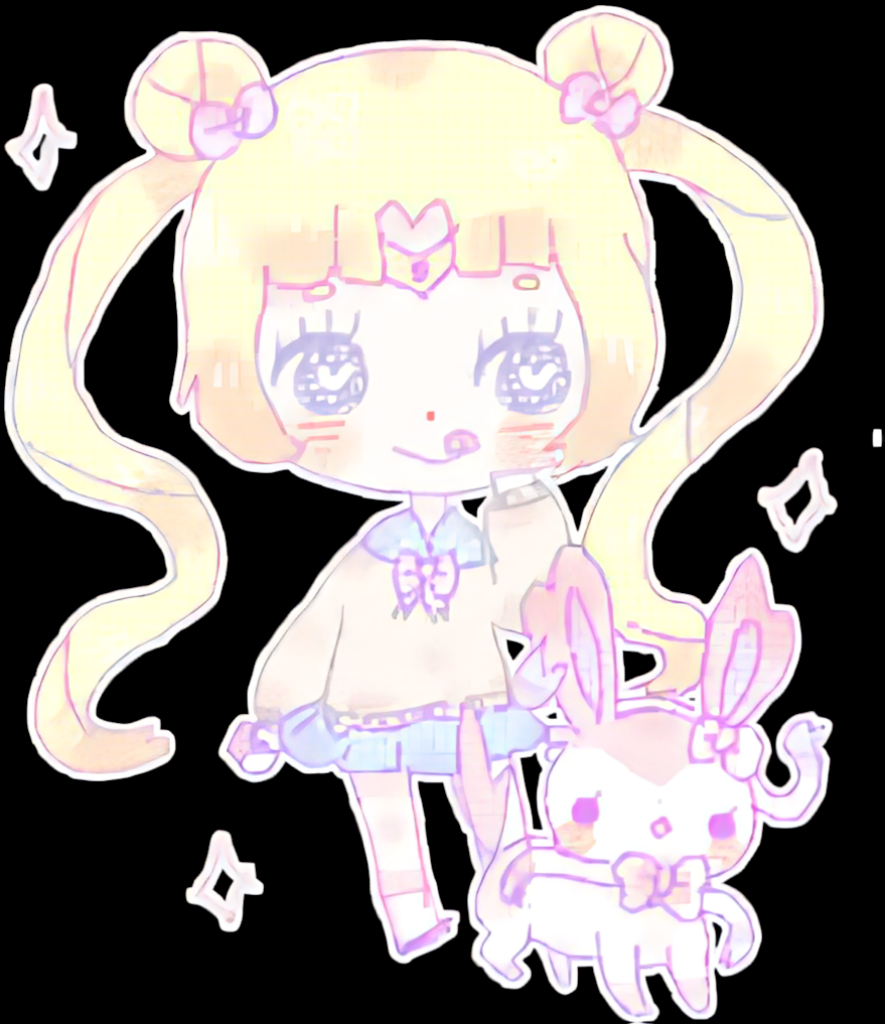 Charming Sailor Moon Chibi Wallpaper: Cute Pastel Design