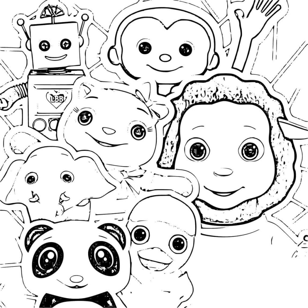 Charming Nursery Wallpaper with Playful Little Baby Bum Characters