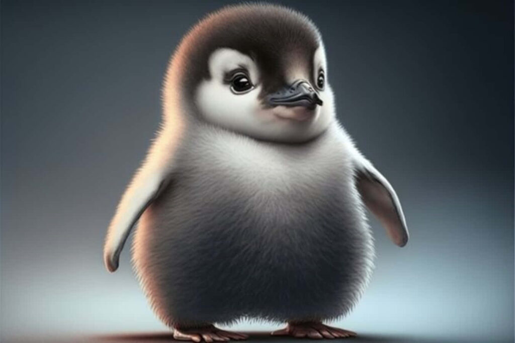 Adorable Happy Feet Penguin Chick Wallpaper - Fluffy & Cute