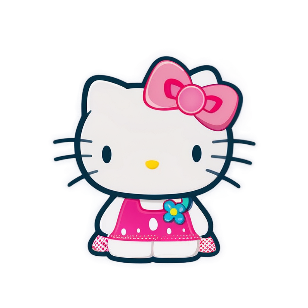 Adorable Hello Kitty Wallpaper in Pink on a Soft Gradient Background