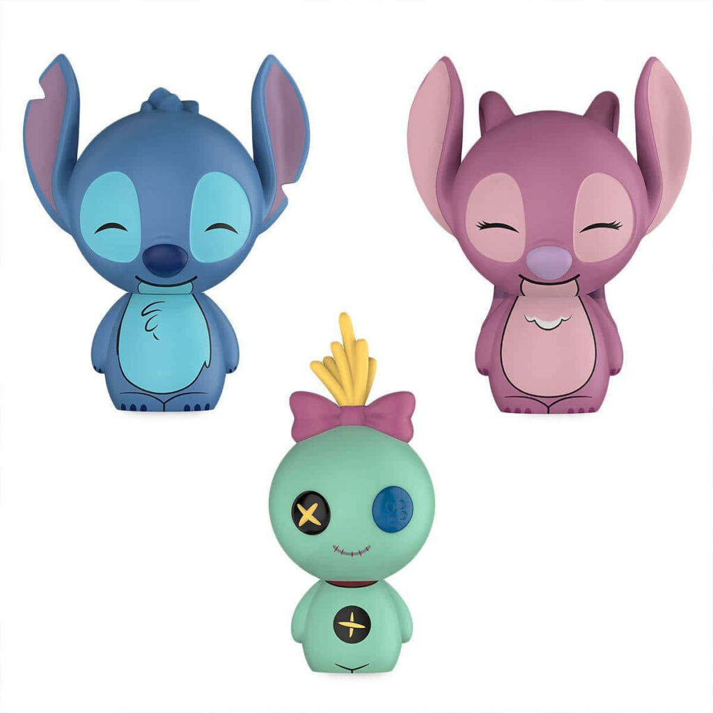 Bright Stitch & Angel Action Figures Wallpaper - Cute Disney Design