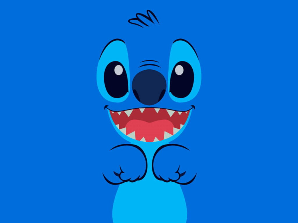 Cute and Adorable Stitch Face: High-Definition Wallpaper with Lilo And Stitch