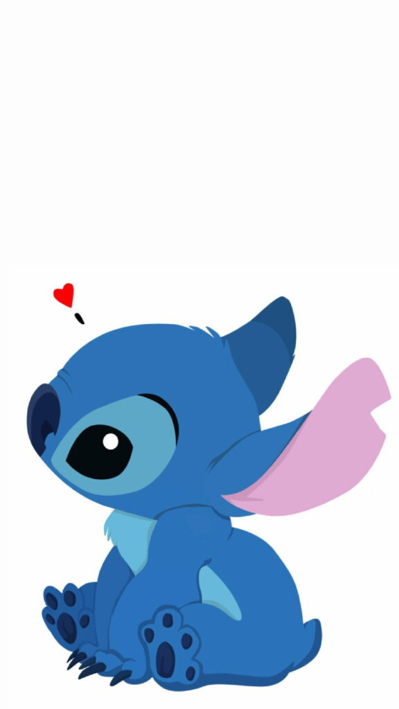 Cute Little Stitch Portrait: HD Wallpaper for Your Phone Background