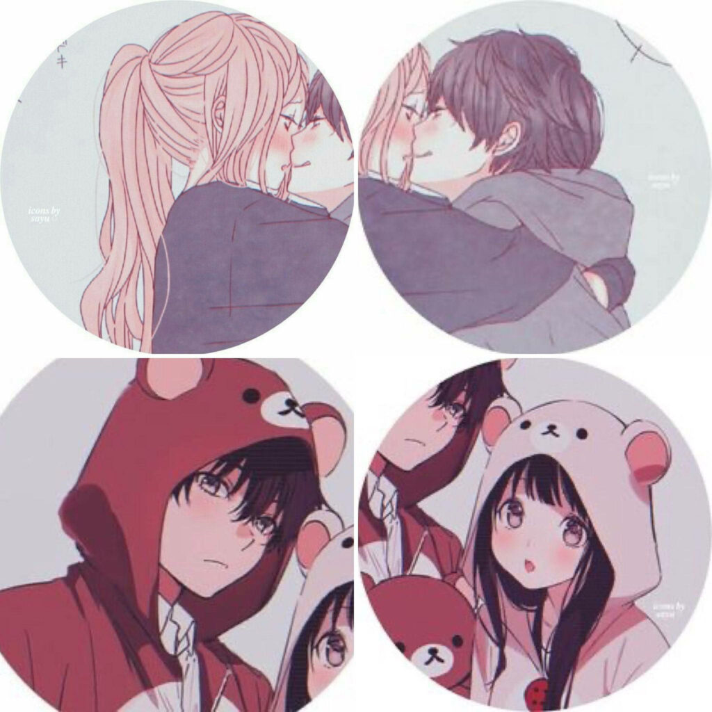Adorable Duo: Sweetly Coordinated Display Pictures Exuding Love and Style Wallpaper