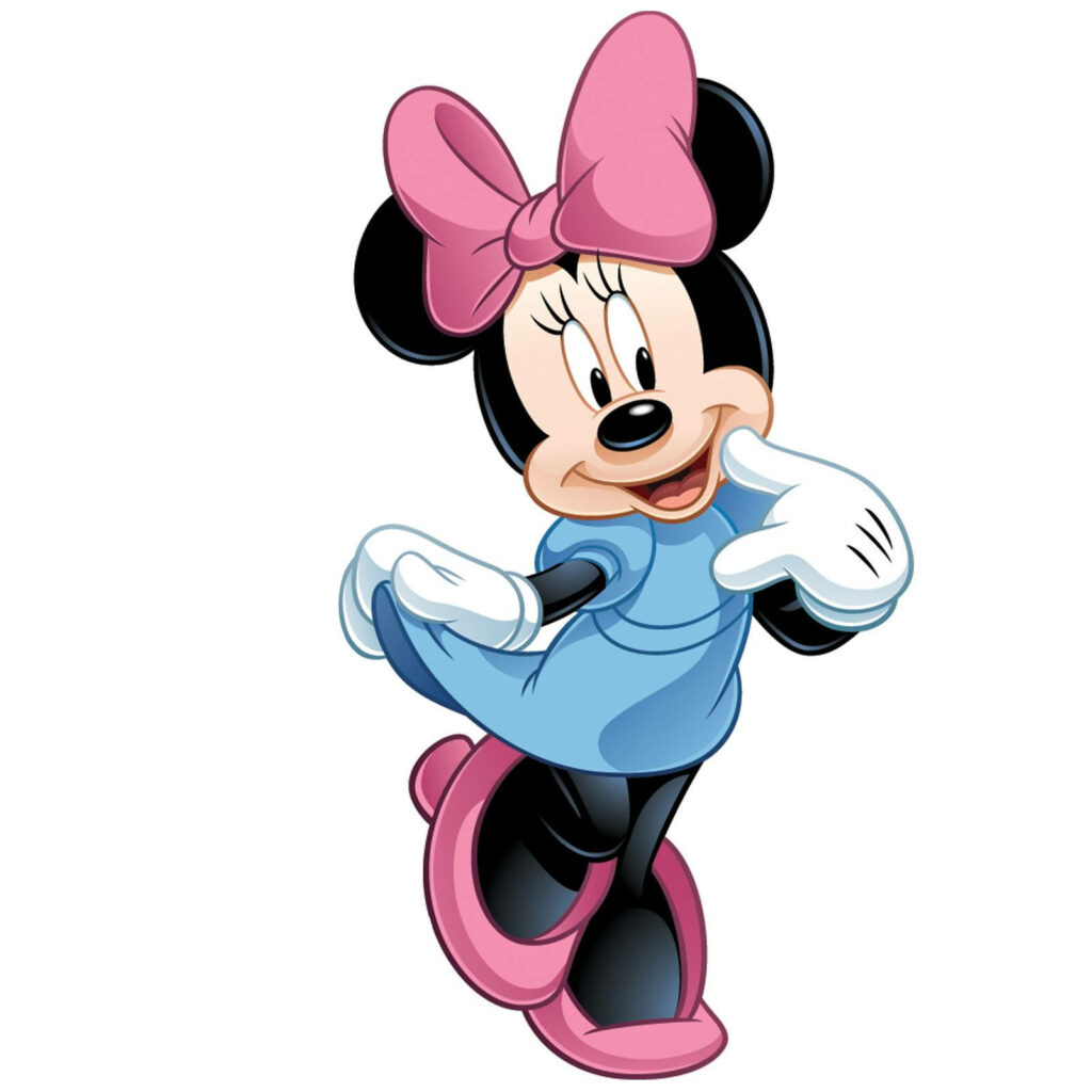 Minnie's Adorable Posture: A Charming Wallpaper to Brighten Your Day!