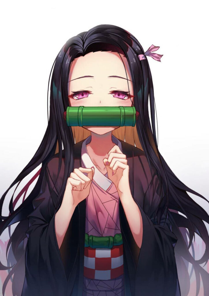 Adorable Nezuko Kamado Wallpaper: Sleepy & Charming Background