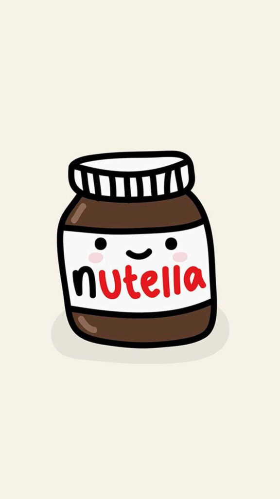 Charming Nutella Jar Wallpaper - Cute & Sweet Background Design
