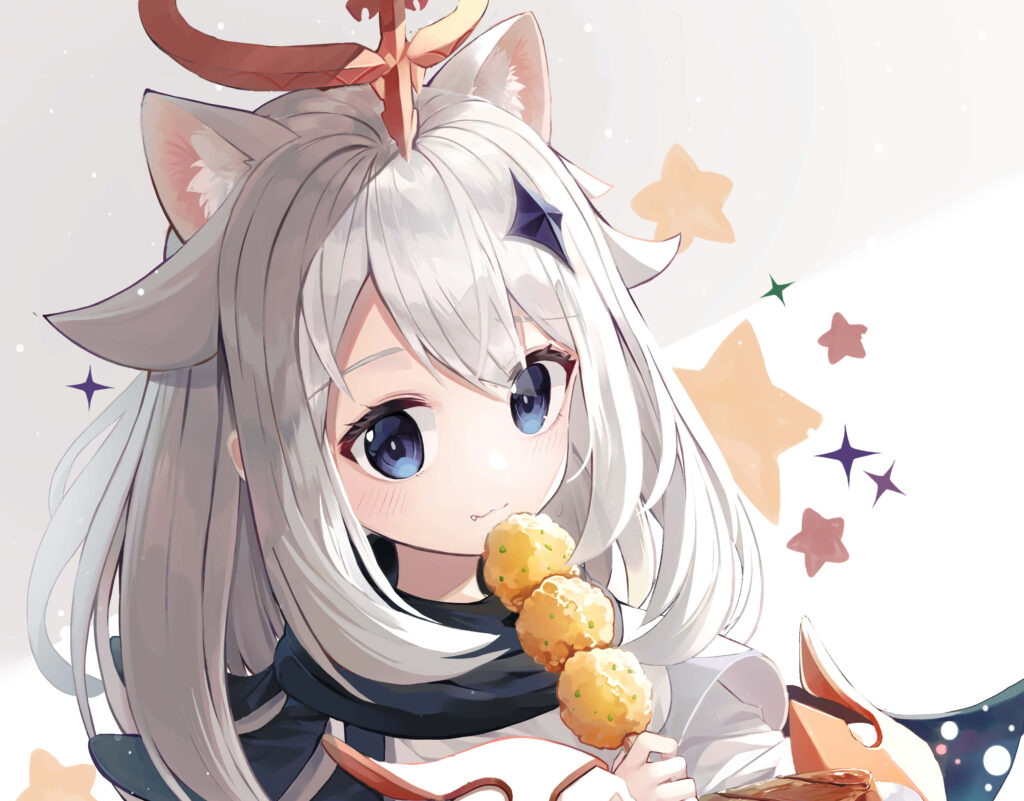 Adorable Paimon Cat Wallpaper - Playful Design for PFP