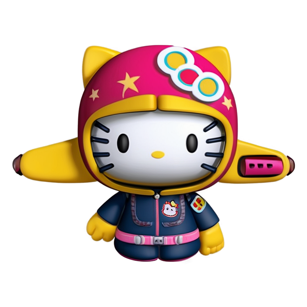 Adorable Pilot Cartoon Wallpaper: Playful & Colorful Aviation Art