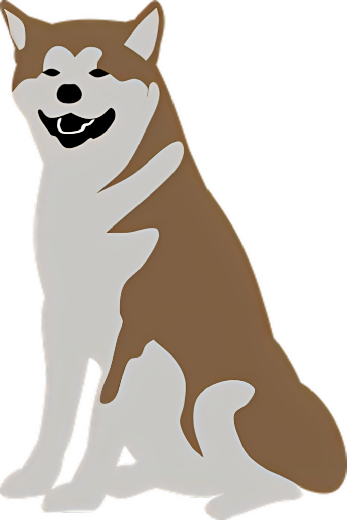 Adorable Shiba Inu Cartoon Wallpaper for Your Digital Background
