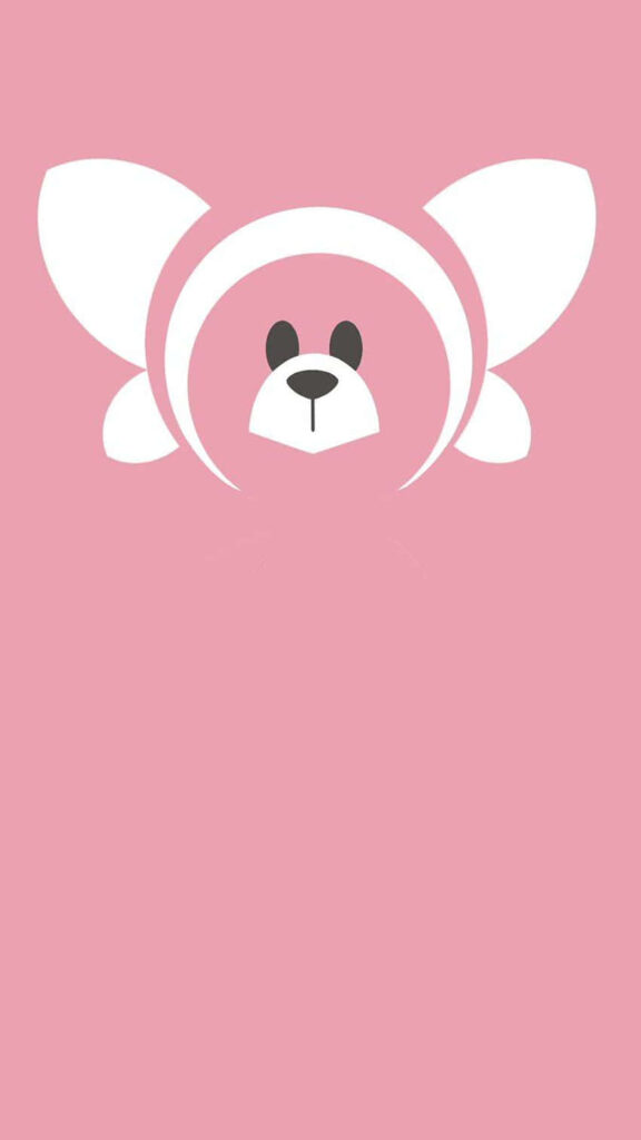 Minimalist Stufful Wallpaper with Cute Pink Background