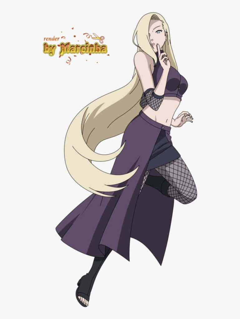 Adult Ino Yamanaka Wallpaper: Confident Ninja Style Background