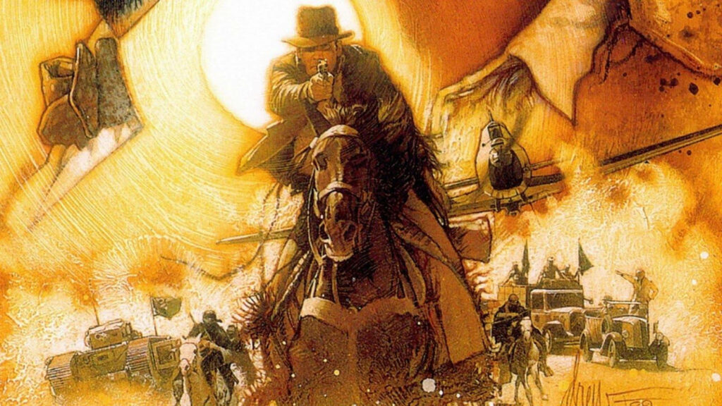 Thrilling Indiana Jones Digital Wallpaper: Adventure & Action Scene