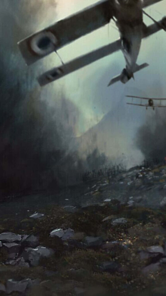 Low-Flying Aerial Dominance: A Stunning Battlefield 1 Snapshot for Android Backgrounds Wallpaper