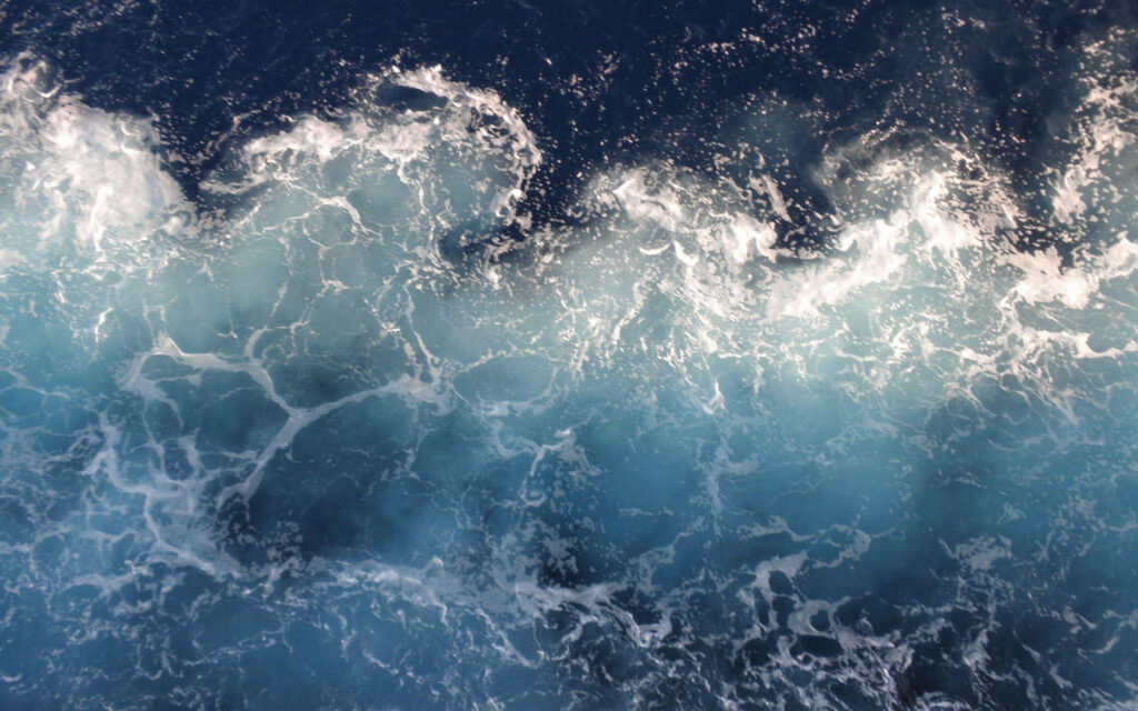 Stunning Aerial Ocean Wallpaper: Turquoise & Blue Water Patterns