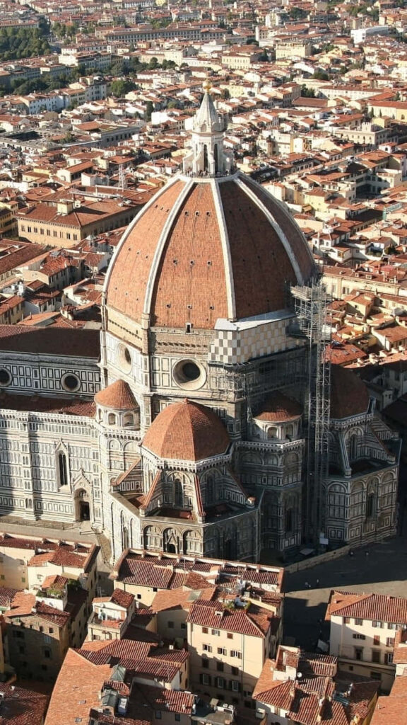 Aerial View of Florence Cathedral - Stunning Wallpaper Background