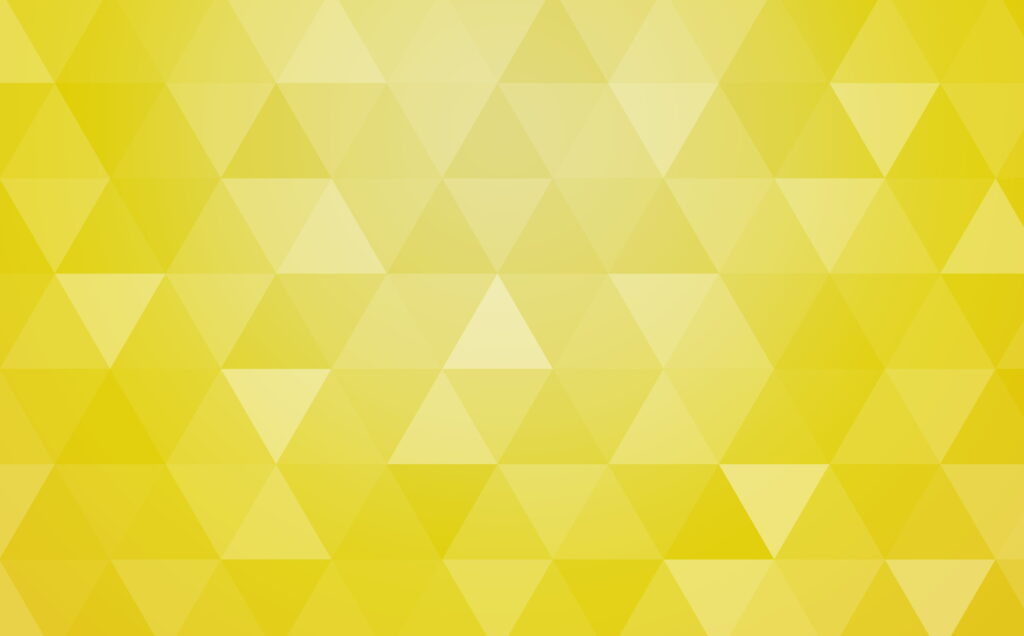 Vibrant yellow low-poly abstract wallpaper with geometric triangles in golden hues background