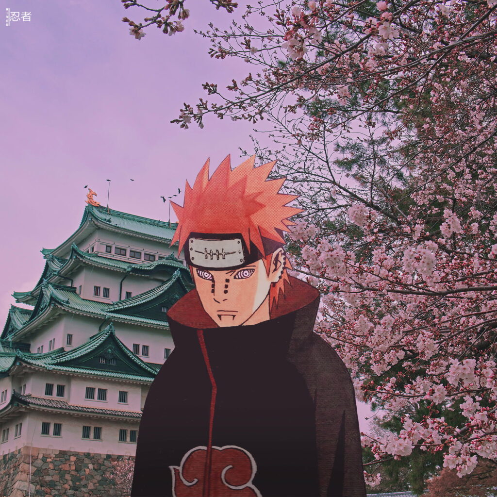 Painful Beauty: Aesthetic Akatsuki from Naruto - Captivating HD Phone Wallpaper Background