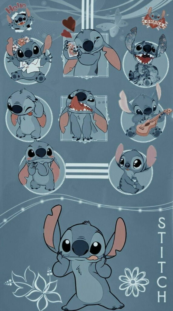 Stitch the Aesthetic Cartoon: HD Background Photo for Phone Wallpaper