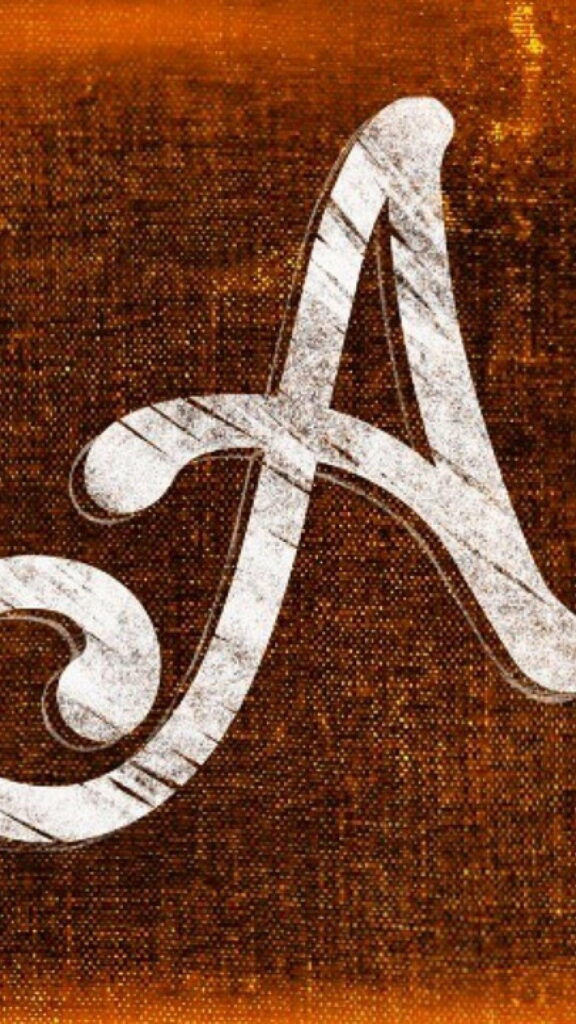 Aesthetic Abode: The Alluring Aura of the Letter A in an HD Phone Wallpaper