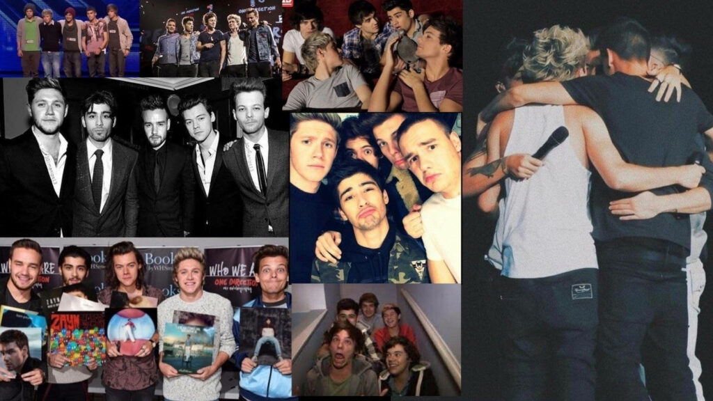 Stitching Together Aesthetically Pleasing Photos of the One Direction Boys for a Striking Wallpaper Background