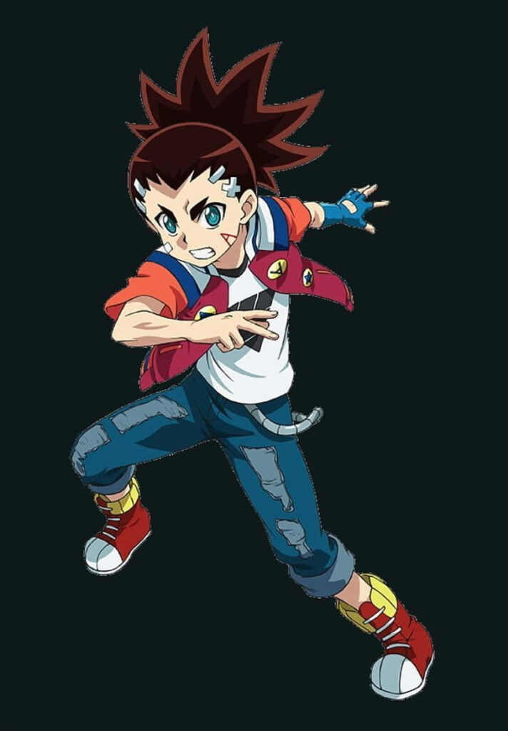 Aiga Akaba in vibrant action pose dynamic battle scene colorful adventurous wallpaper background