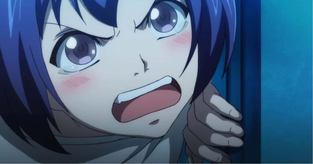 Aina Yoshiwara intense emotional pose teary eyes flushed cheeks dramatic determination wallpaper