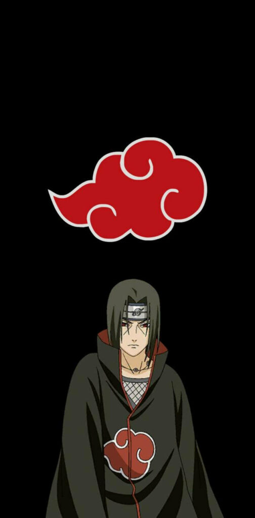 The Enigma of Akatsuki: Itachi's Dominance Amidst the Crimson Cloud Wallpaper