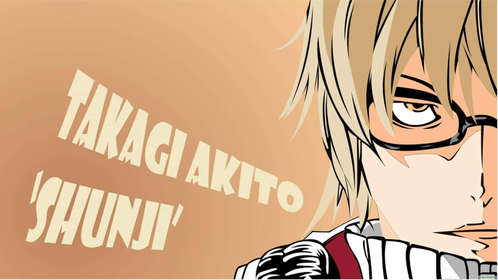 Akito Takagi in deep thought warm background intelligent contemplative anime wallpaper